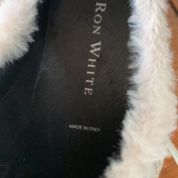 Ron White Ornella Fawn Shearling Trim Platform Sneaker Women’s Tan Shoes Size 37 - Picture 10 of 13